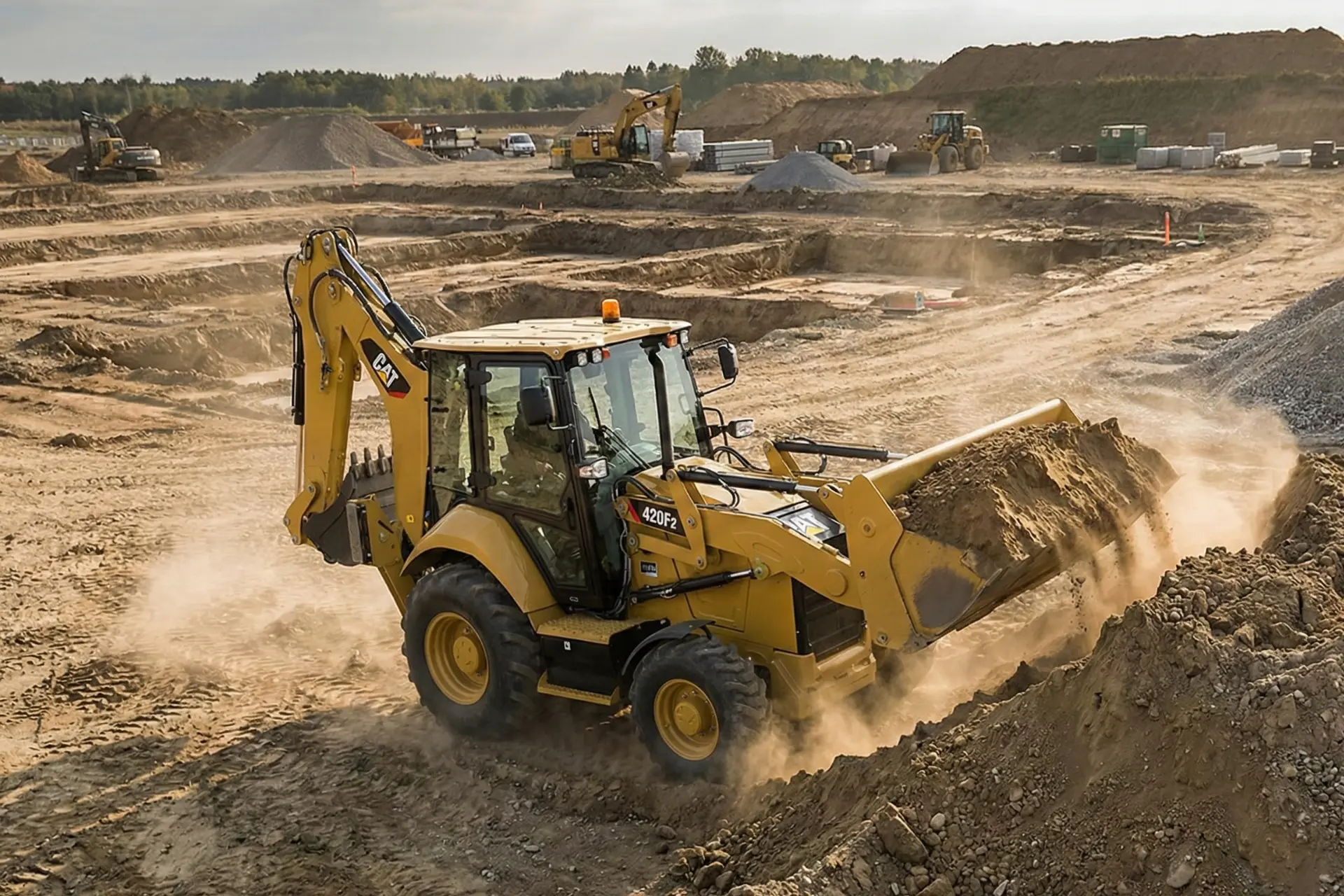 Retroexcavadora CAT 420F2