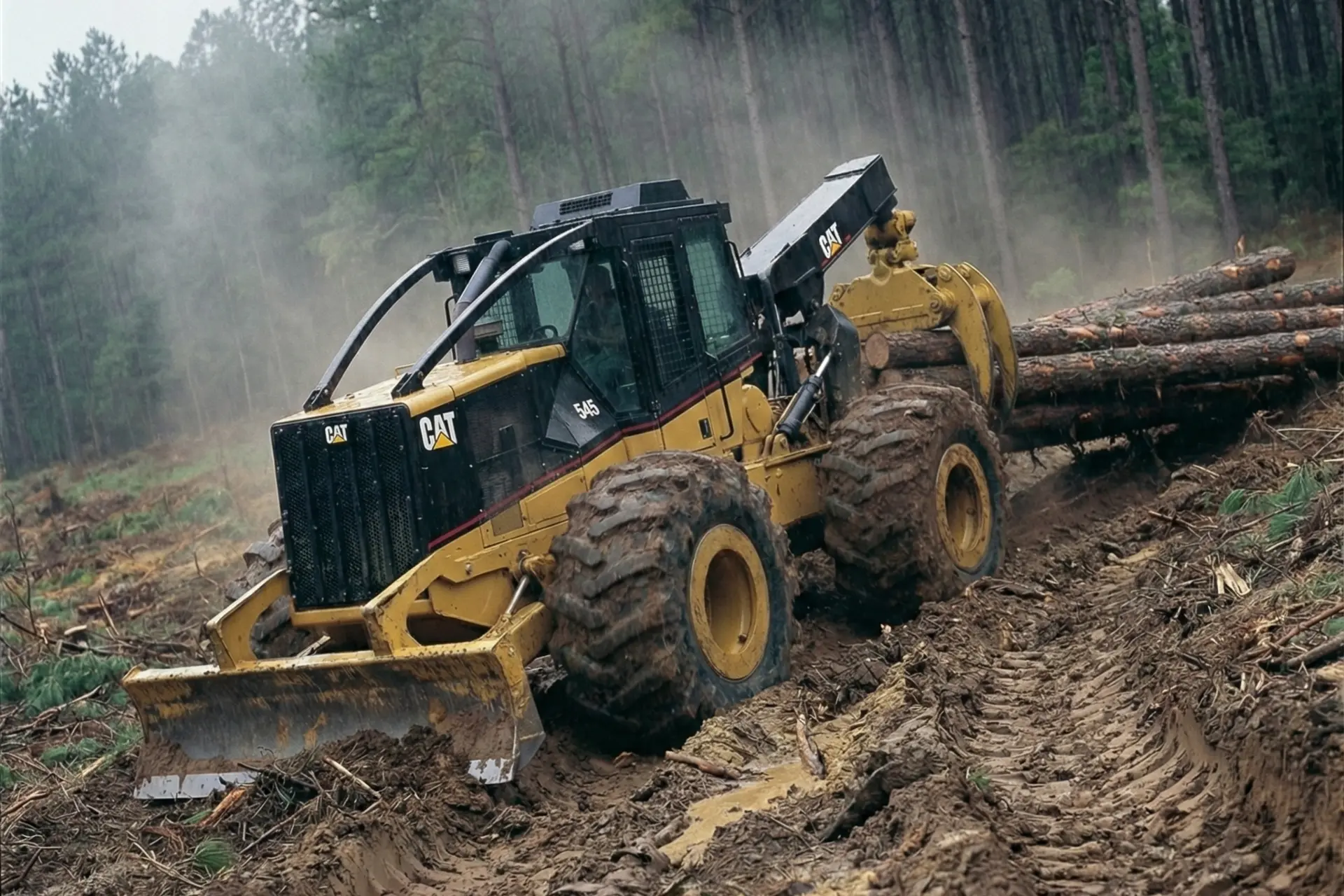 Skidder CAT 545 - Thumbnail 2