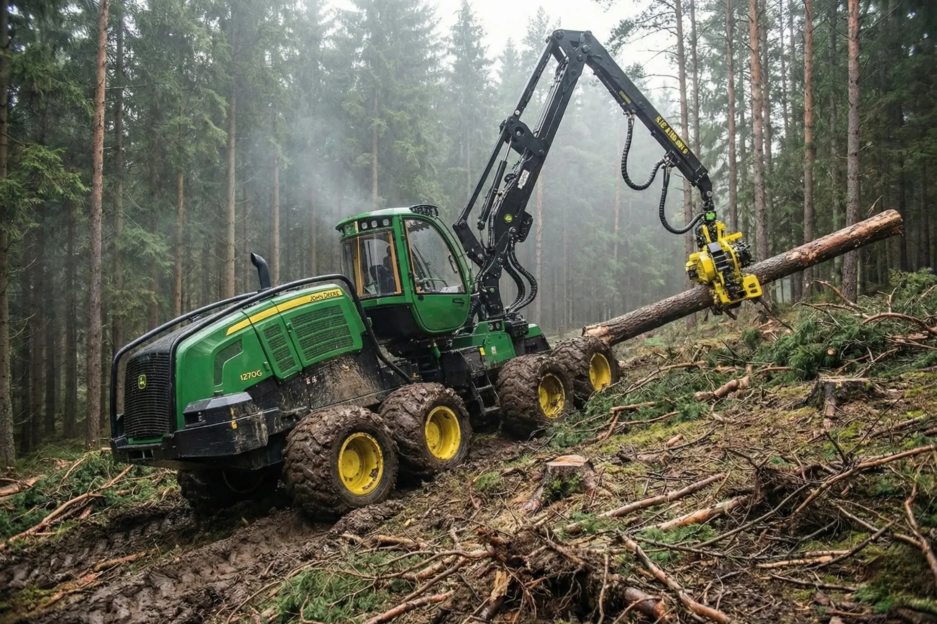 Harvester John Deere 1270G - Thumbnail 2