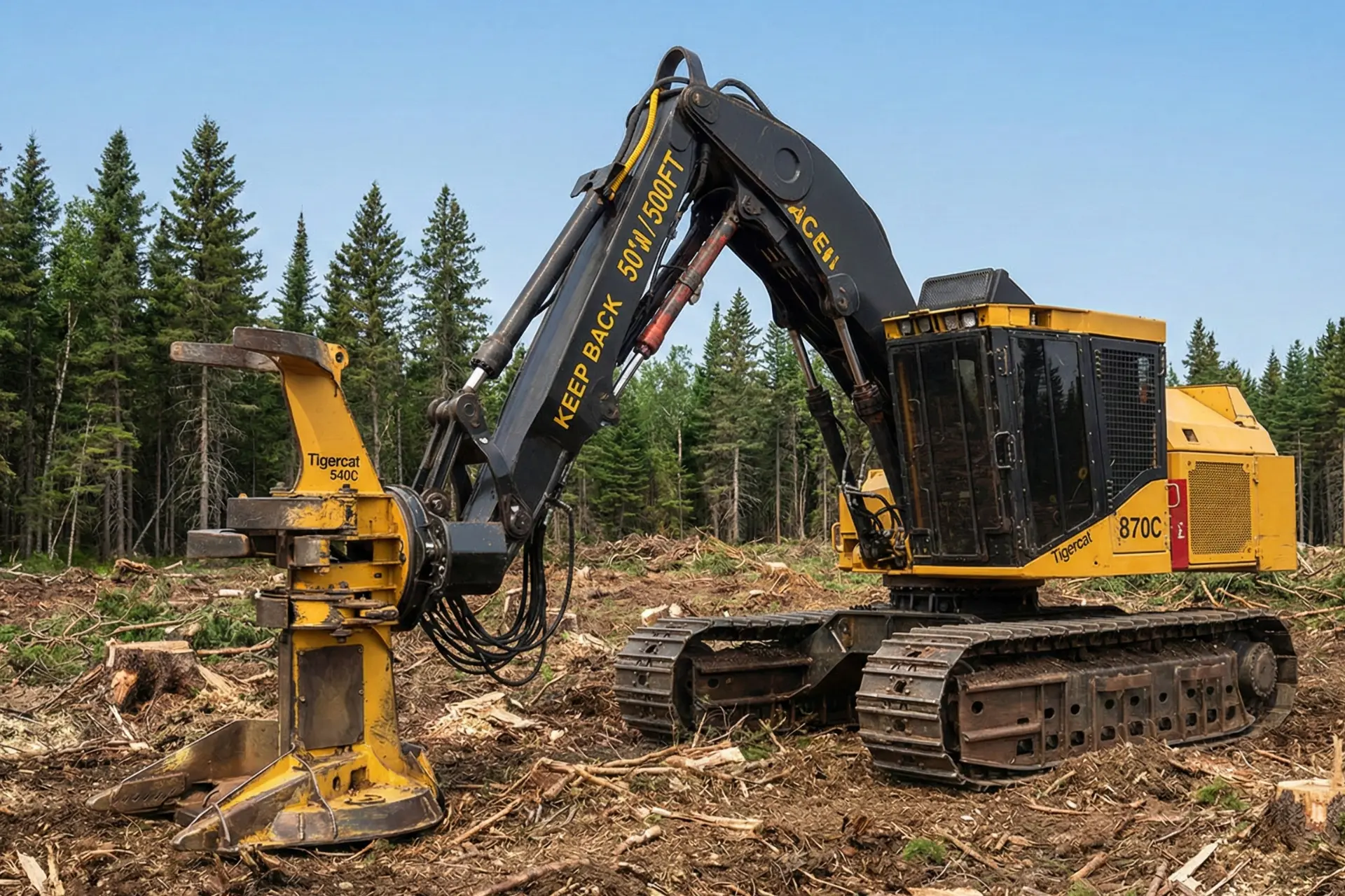 Feller Buncher Tigercat 870C - Thumbnail 2