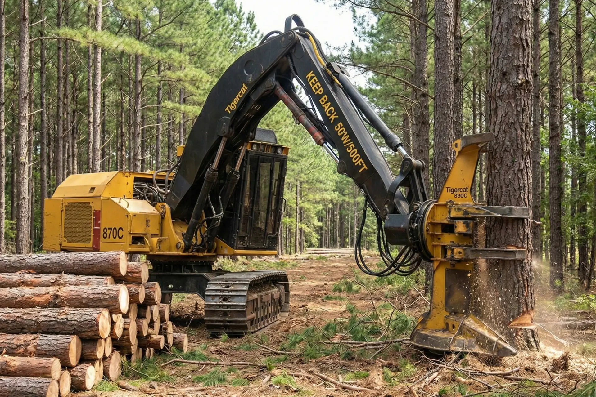 Feller Buncher Tigercat 870C - Thumbnail 3