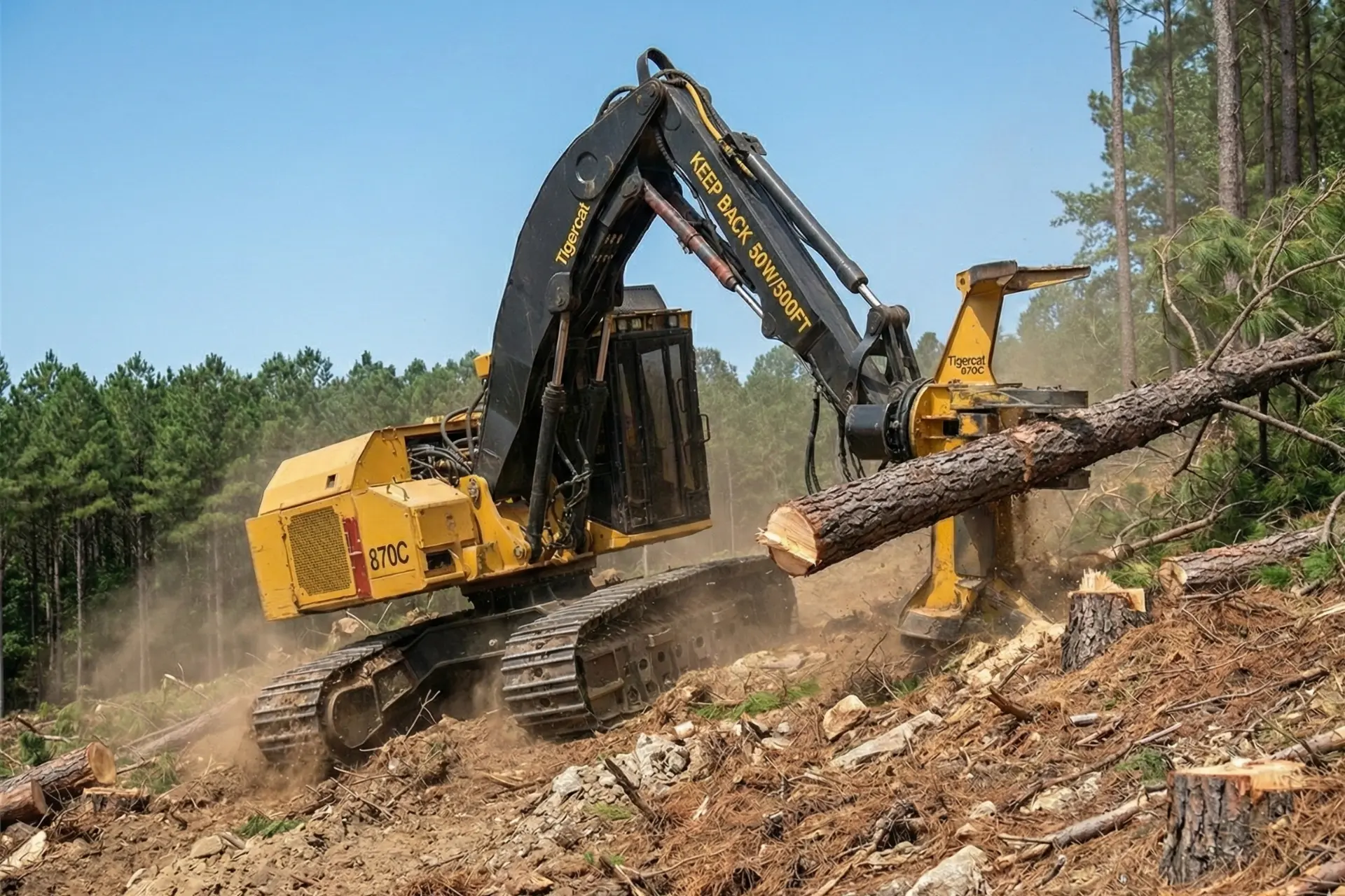 Feller Buncher Tigercat 870C